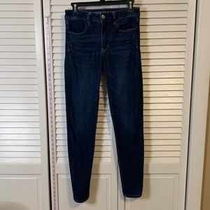 American Eagle outfitters super super stretch X women’s size 6 dark denim jeans